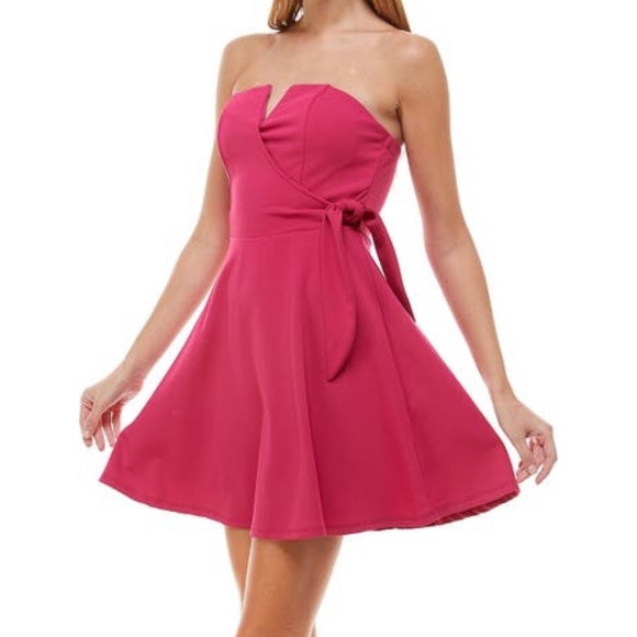 Hot Pink Scuba Dress- NWT - Picture 1 of 5